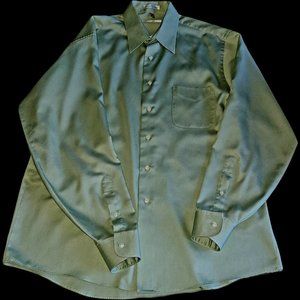 GEOFFREY BEENE MEN'S XL SPRING GREEN DRESS OR CASUAL SHIRT VACATION OFFICE DATE